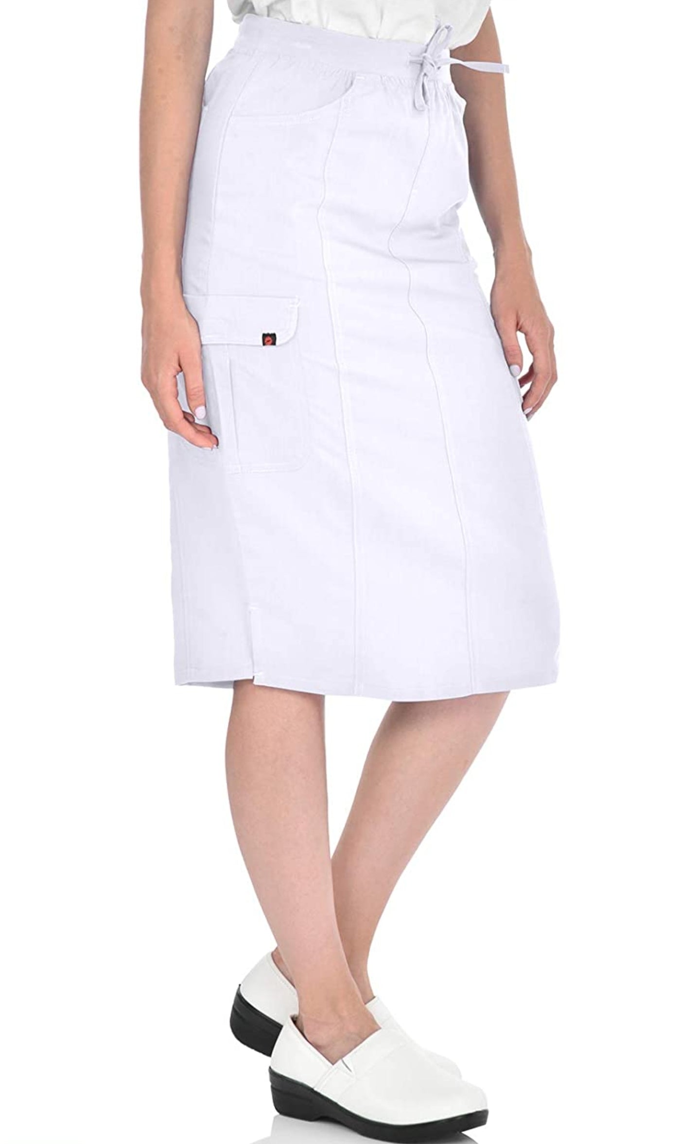 Mini Marylin Stretch Knit Skirt White
