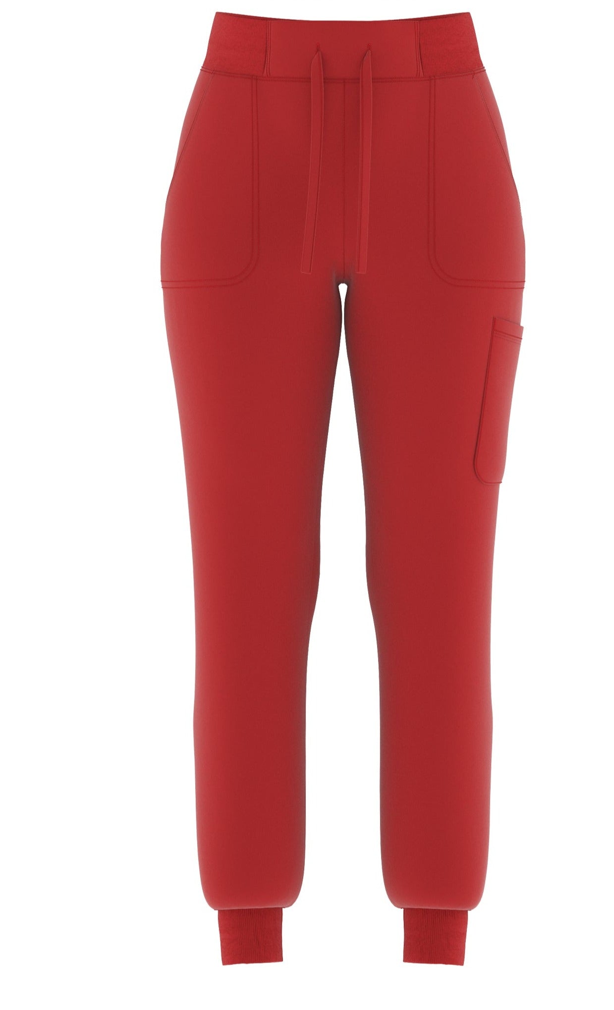 Beverly Hills Red Stretch Jogger Pant - Women's