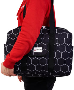 Nurse Bag Waterproof - Black Hexagon