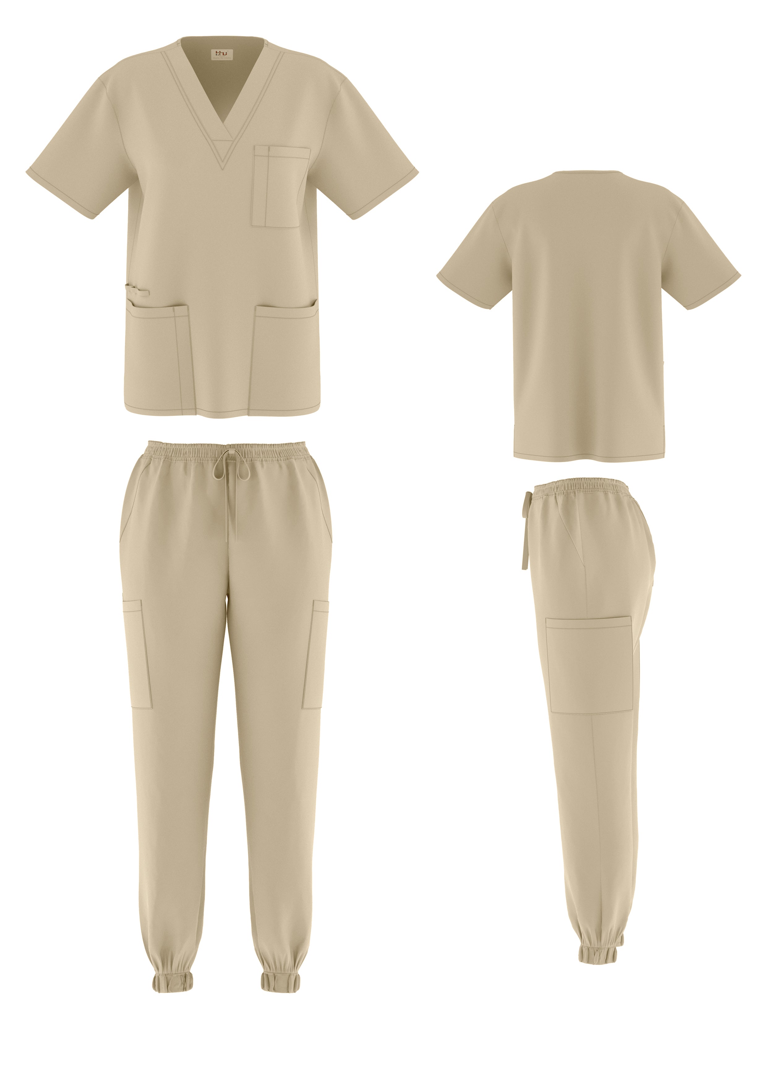 Beverly Hills Khaki Jogger Set