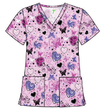 Print Top - Butterfly Hearts