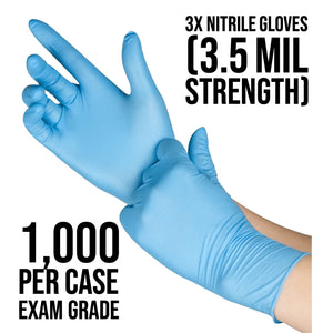 Pallett of Gloves, Nitrile, Exam grade