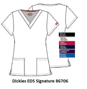 Dickies EDS Signature - Ladies V-Neck Two Pocket Scrub Top