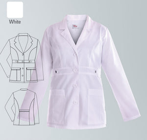 BH White Tab Waist Lab Coat