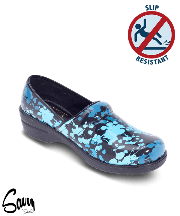 Savvy Blue Splatter Shoe