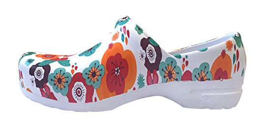 Slip Resistant Floral Print Shoe/Clog