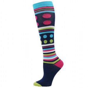 Compression Sock - Fashion Stripe & Dot Design